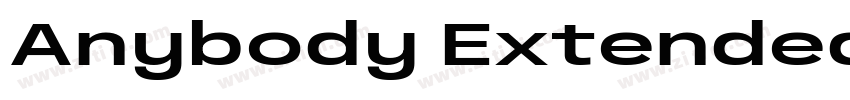 Anybody Extended Bol字体转换